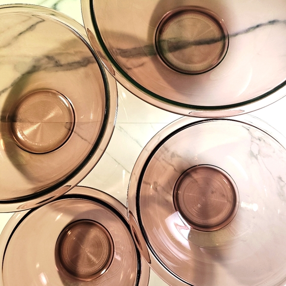 - Pyrex Vintage Nesting Bowls Amber Festive Harvest Set - Glass Dishwishes… - Picture 4 of 5